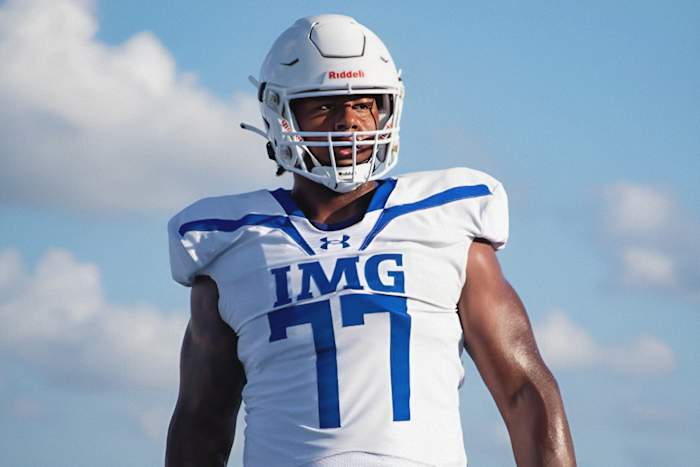 Jordan Seaton on the field at IMG Academy